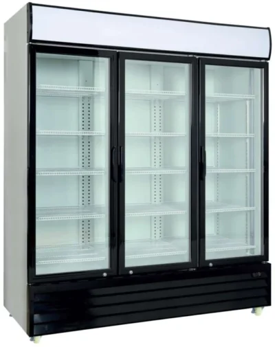 Armario Expositor Refrigerado 1600 litros 3 Puertas Batientes de Vidrio de 1720 x730 x2060h mm