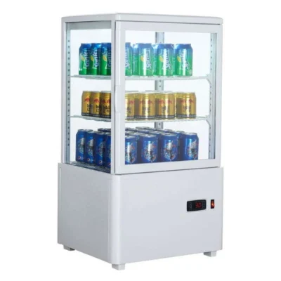 Expositor Refrigerado 4 Caras 58 litros Blanco de 447x400x819h mm