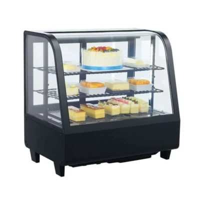 Vitrina Refrigerada Sobremesa 100 litros Negro de 682 x450 x675h mm