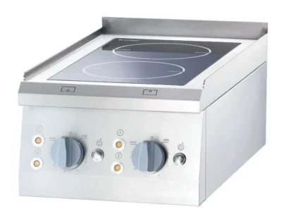 Cocina vitrocerámica sobremesa 2 zonas 400x700x250h mm