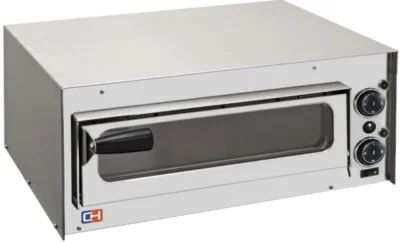 Horno Eléctrico de Pizza Compacto 1 pizza diámetro 35 cm. con puerta de cristal