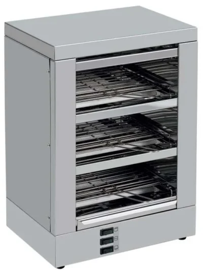 Tostador 3 pisos Slim Line resistencias de cuarzo sin temporizador 2400W