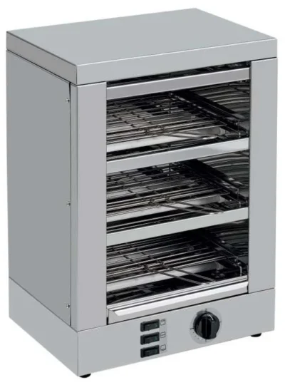 Tostador 3 pisos Slim Line resistencias de cuarzo contemporizador 2400W