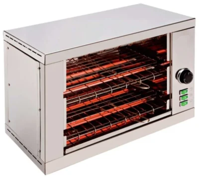 Tostador 2 pisos resistencias de cuarzo sin temporizador 3000W