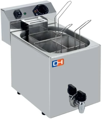 Cuecepasta Eléctrico Profesional 7 litros con 3 cestas 270X460X370h mm