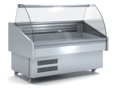Vitrina Expositora Refrigerada Pescado / Marisco evaporador estático más placa fría dim.1505x915x1185h mm Línea Córdoba EEC-150-CC-EF