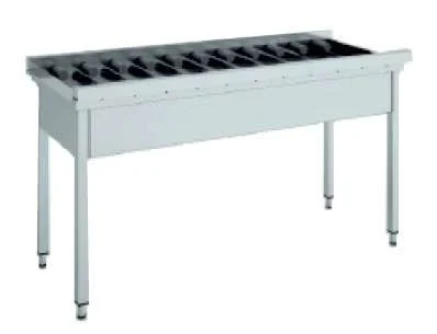 Mesa de Salida con Rodillos Recta de 1600 x 640 x850h mm MR-160