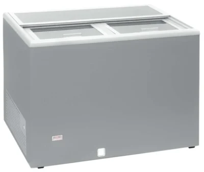 Enfriador de Botellas 400 litros Puertas Inox de 1280 x670 x880h mm con ruedas
