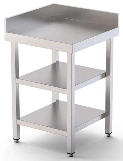 Mesa angular para composiciones en L con dos estantes - FONDO 600