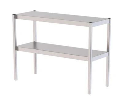 Estante Sobremesa Acero Inoxidable Doble Para Mesas De Trabajo 700x350x650h mm UTS135070S2