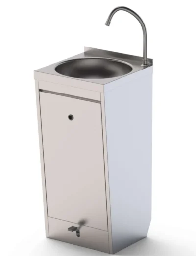Lavamanos De Pie Acero Inoxidable Con Pedal automezclador 400x400x850h