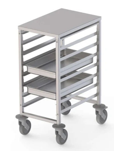 Carro Bandejero Acero Inoxidable Para 8 Bandejas GN1/1 460x640x900h mm