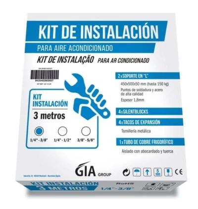 Kits de instalación 3m tubería 1/4-1/2