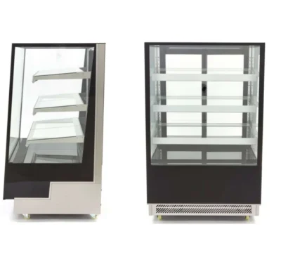 Vitrina Refrigerada Ventilada Total Cristal Recto con 3 estantes de cristal 900X810X1454h mm