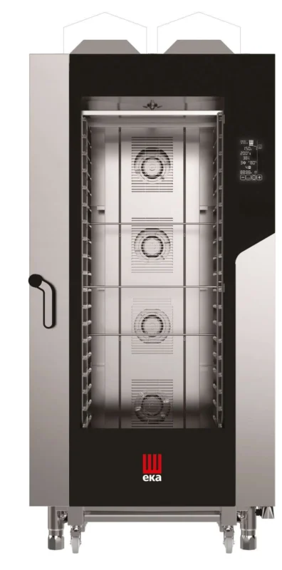 Horno a gas convección MILLENIAL BLACK MASK Gastronomía 20 bandejas GN1/1 MKF2011GBM Línea Padova