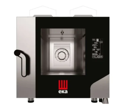Horno a gas convección MILLENIAL BLACK MASK Gastronomía 5 bandejas GN1/1 MKF511GBM Línea Padova