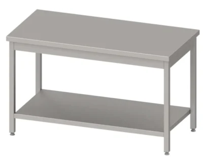 Mesa central con estante 2000x600x850 mm