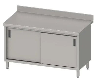 Mesa mural con puertas correderas de 1400x700x850 mm