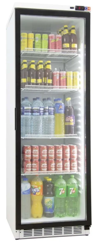 Armario Expositor Refrigerado 400 litros Puerta de Vidrio de 620 x665 x1850h mm termostato digital