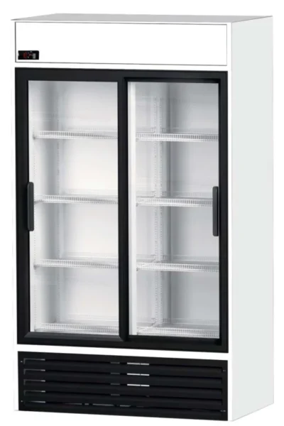 Armario Expositor Refrigerado 1000 litros 2 Puertas Correderas de Vidrio de 1250 x695 x2005h