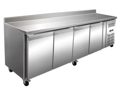 Mesa Congelados Snack Acero Inoxidable 4 Puertas 2230x600x960h