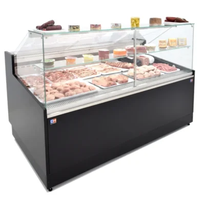 Vitrina Refrigerada Expositora de 1,5 metros Fondo 1100 Frío Ventilado - Exposición Inoxidable - Línea CORDOBA VRV-150-XL