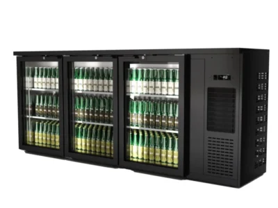 Expositor Botellero Refrigerado 3 puertas capacidad 575 botellas 1989x528x850h mm Línea CORDOBA CMRV-3