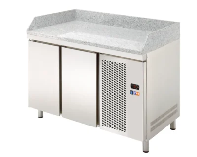 Mesa Refrigerada GN1/1 2 Puertas Preparación Encimera Granito 1342x700x850h mm Línea CORDOBA MRPG-135