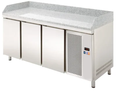 Mesa Refrigerada GN1/1 3 Puertas Preparación Encimera Granito 1792x700x850h mm