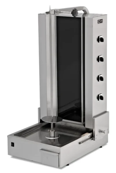 Asador Kebab Eléctrico 4 Zonas Vitrocerámica Motor Inferior y Base ajustable