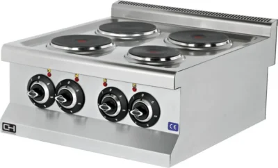 Cocina Eléctrica sobremesa 4 Zonas 4x1,75 kW 600x635x285h mm