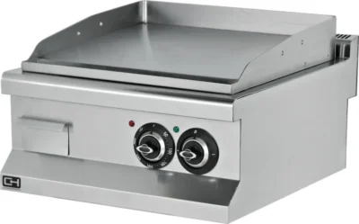 Fry tops Eléctrico sobremesa liso acero rectificado 12 mm 7,2 kW 600x635x285h mm