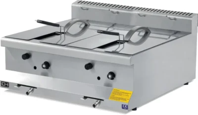 Freidora a Gas sobremesa 2x10 litros 2x 4,34 kW 600x635x285h mm