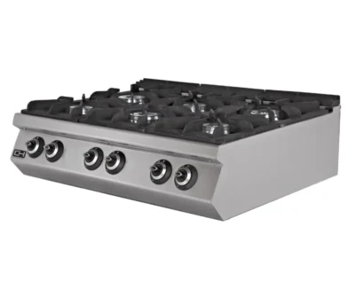 Cocina a Gas Sobremesa 6 fuegos 6 x 8,74 kW 1200x900x300h mm