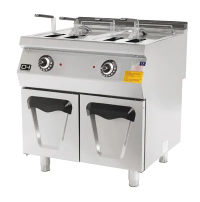 Freidora Eléctrica 14 + 14 Litros 2 x 10,5 kW 800x730x850h mm.