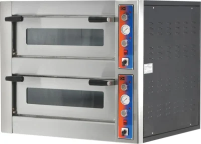 Horno Pizza Eléctrico capacidad 6+6 pizzas diámetro 30 cm