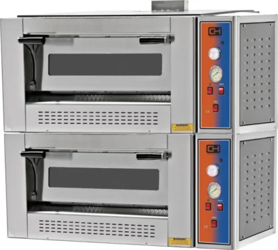 Horno Pizza a Gas capacidad 9 + 9 pizzas diámetro 30 cm.