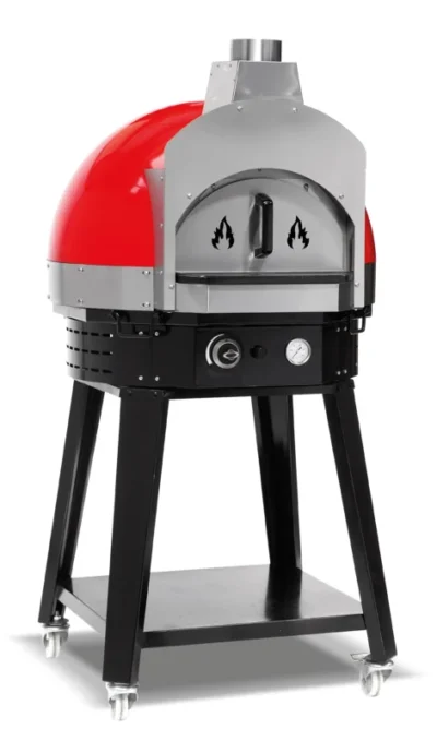 Horno de Pizza a Gas con Base de Piedra Diámetro 700 mm sin rotación