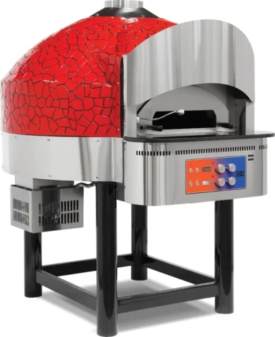 Horno de Pizza a Gas con Base de Piedra Fija 9 pizzas 300 mm