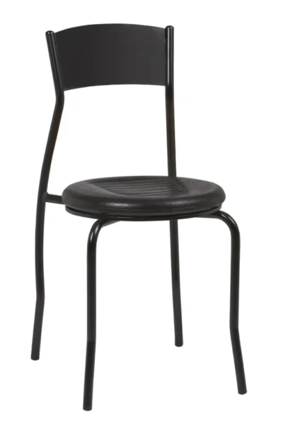 Silla Interior Armazón Plastificado Negro y Asiento Espuma Integral ASIA ESP