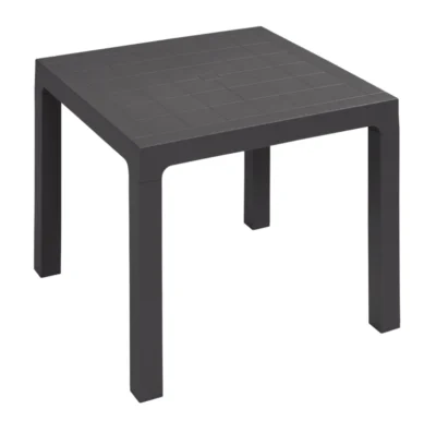 Mesa Terraza de Polipropileno Antracita 70x70 cm TOKIO