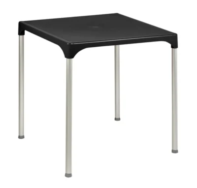 Mesa Terraza de Polipropileno Negro 70x70 cm LISBOA NEG