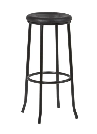 Taburete Armazón Plastificado Negro con Asiento de Espuma Integral TEXAS ESP