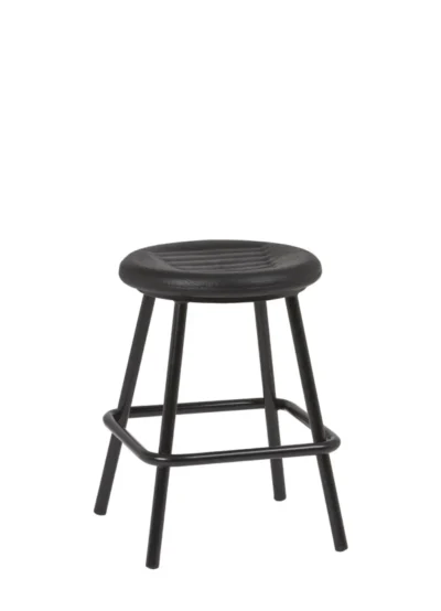 Banqueta Armazón Plastificado Negro con Asiento Espuma Integral MIAMI ESP
