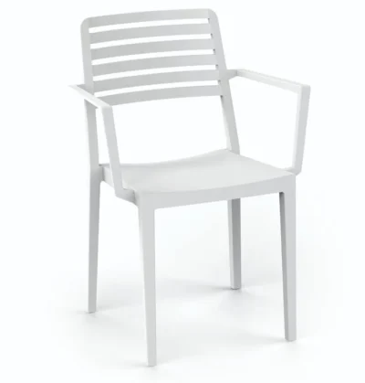 Sillón Terraza Polipropileno color Blanco ROW 2 BLA