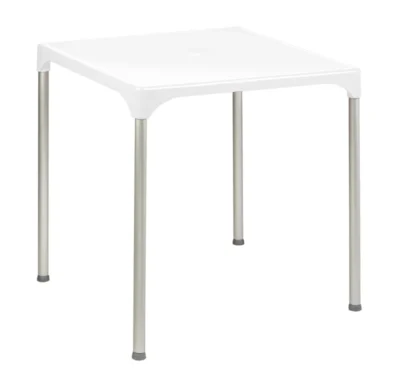 Mesa Terraza de Polipropileno Blanco 70x70 cm LISBOA BLA
