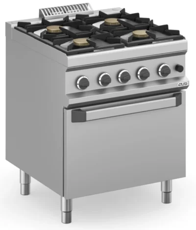 Cocina a gas 4 fuegos 4x5,5 Kw con Horno a Gas MFB77FGXS MAGISTRA PLUS 700
