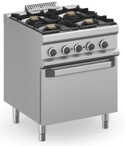 Cocina a gas 4 fuegos 4x5,5 Kw con Horno Eléctrico Ventilado MFB77FEVXS MAGISTRA PLUS 700