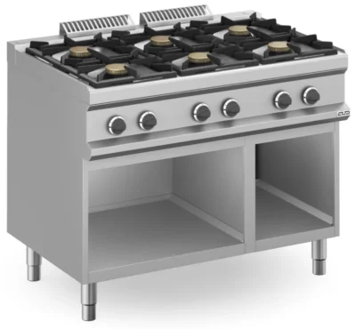 Cocina a gas 4 fuegos 6x5,5 Kw con Mueble MFB711AXS MAGISTRA PLUS 700
