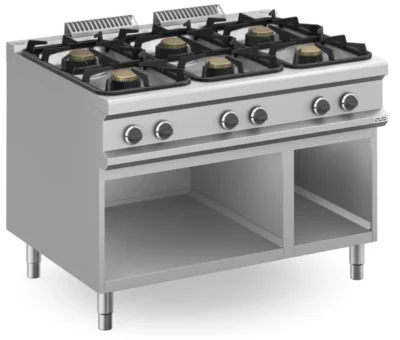 Cocina a gas 6 fuegos 6x5,5 Kw con Mueble MFB912AXXS MAGISTRA PLUS 900